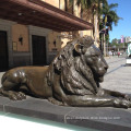 Popular Design Brass Life Size Lion Statue for Yard Decoration